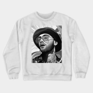 Zayn Black & White Portrait Crewneck Sweatshirt